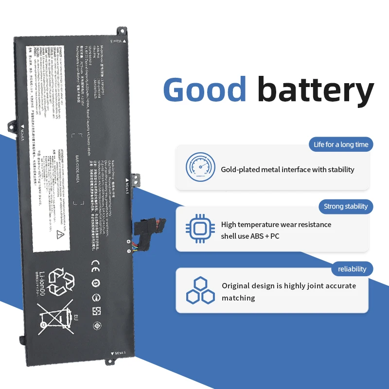 Imagem -03 - Bateria do Portátil para Lenovo Thinkpad X390 X395 X13 L18c6pd1 L18l6pd1 02dl017 Sb10k97655 02dl018 48wh Suozhan-l18m6pd1