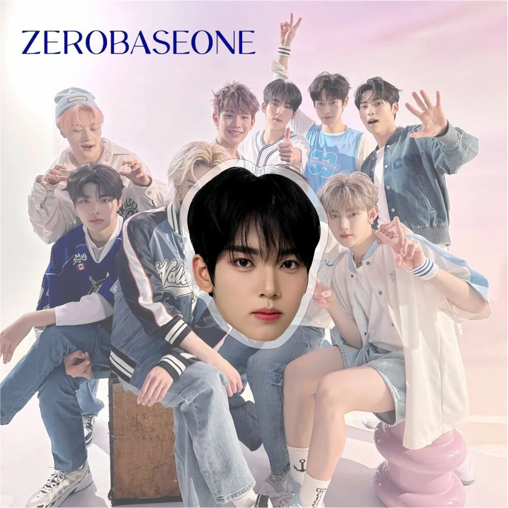 Kpop zerobaseone hd写真印刷アクリル電話サポート、zb1リッキービンzhanghao拡張リング、フィンガーグリップアクセサリー、ファンギフト