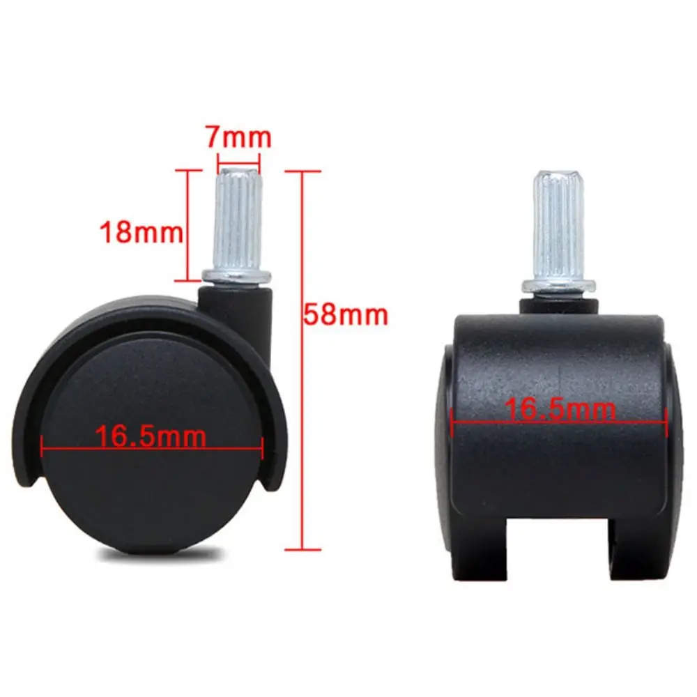 

1.2/2inch Furniture Universal Wheels Replacement Wheel with Brakes Office Chair Caster 360° Rotating Durable Flower Pot Wheels