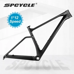 Spcycle 29er Full Carbon MTB Frame Modern Geometry 148mm Boost Hardtail Frames BSA 15/17/19 pollici Mountain Bike telaio in carbonio 29