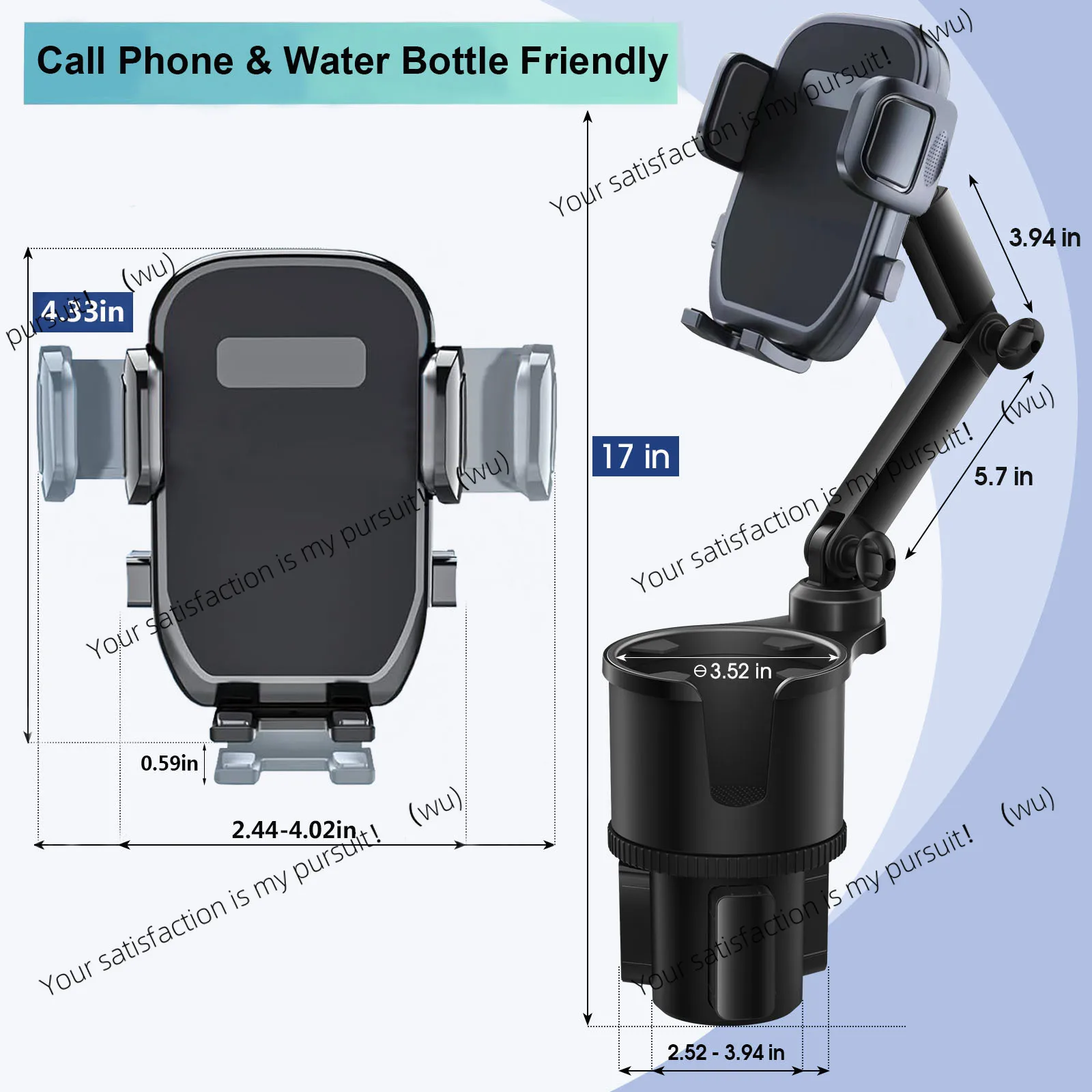 

Модернизированный автомобильный расширитель, держатель для мобильного телефона, большой корпус чашки, автомобильная чашка для воды, держатель для мобильного телефона
