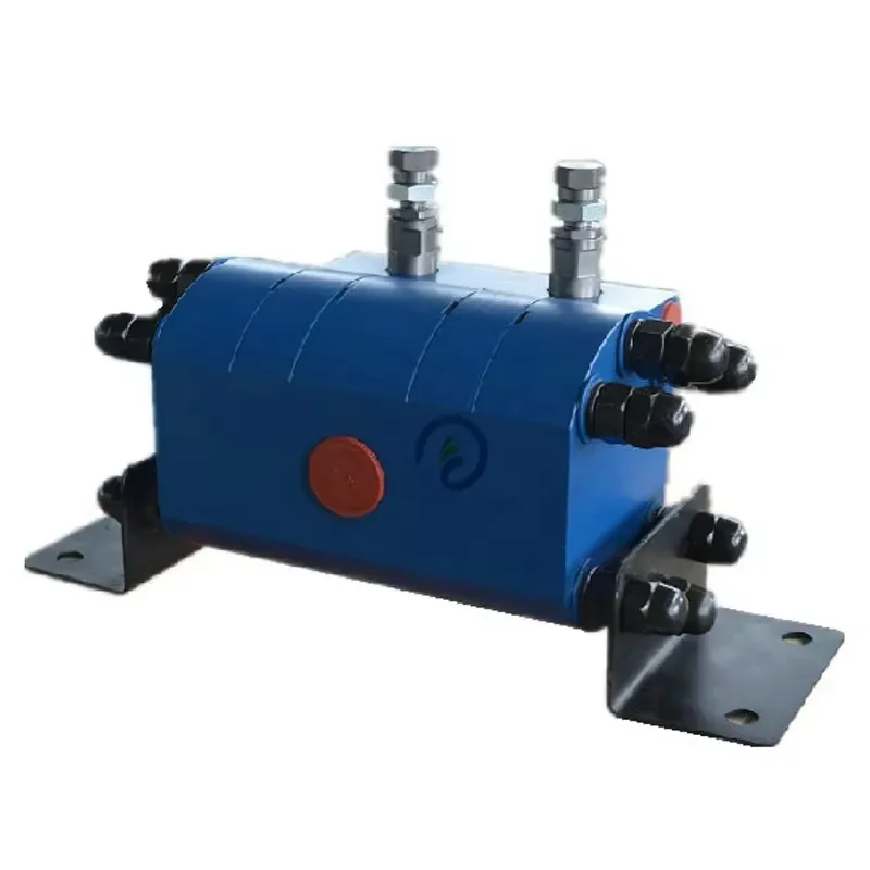 Hot Sale High Quality Safety 2 Section Gear Flow Divider Valve Cast Iron Oil Use Hydraulic Station Made China ISO9001