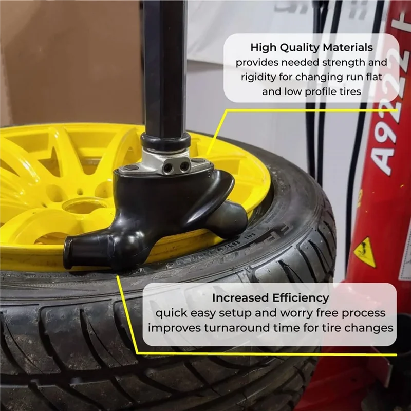 

A23Q-Wing Style Black Plastic Duckhead. Mount/Demount Head Part Number 4-120129B. For Corghi, Hunter TCX, MTS Tire Changers