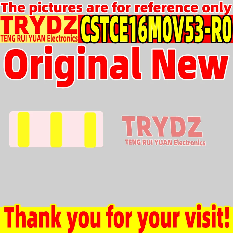 50-5pcs 100% New CSTCE16M0V53-R0 Surface mount Crystal Resonator 3215 16MHz 15pF 0.5% 3