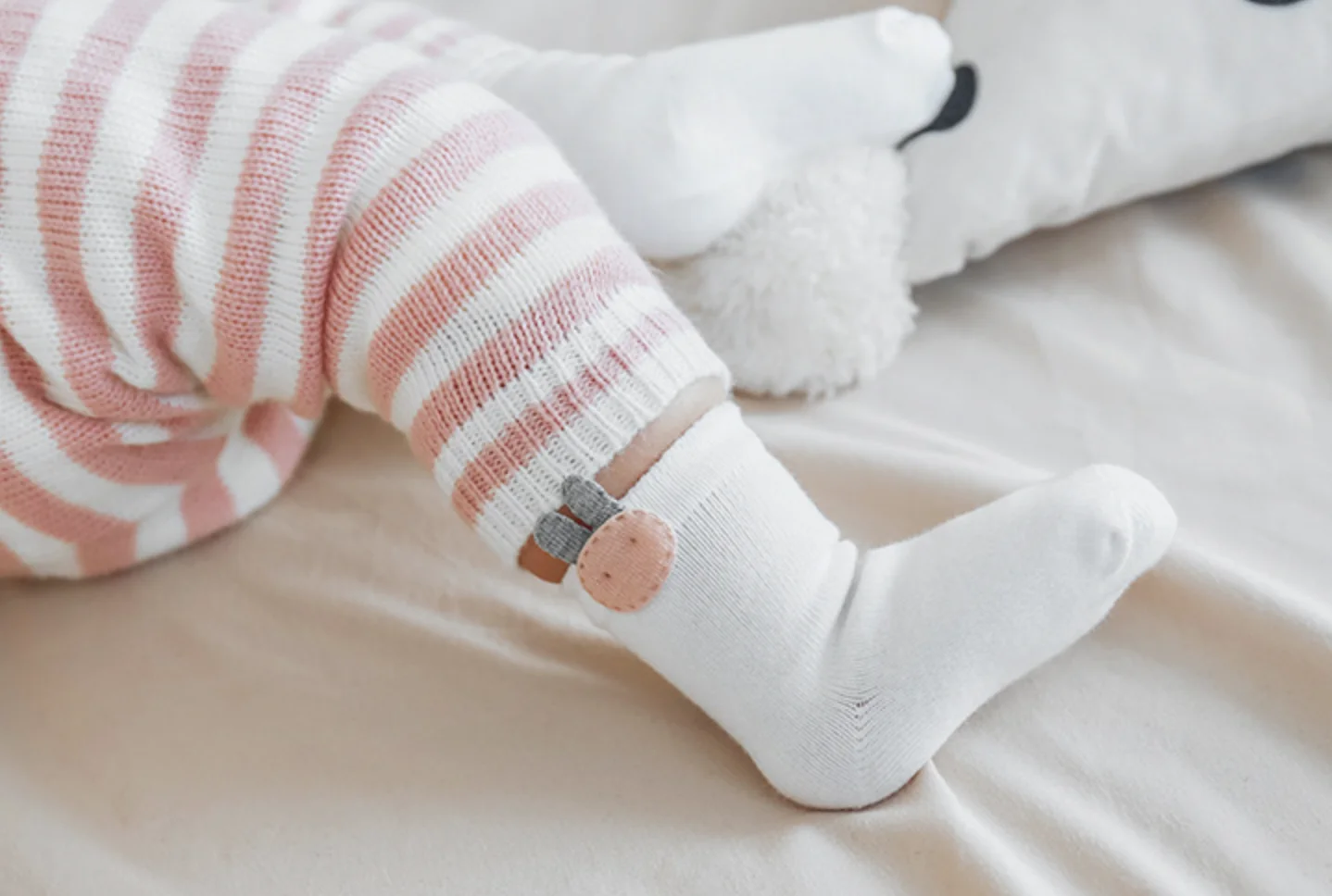 Chaussettes mignonnes en coton pour bébé garçon et fille, lot de 3 paires, automne