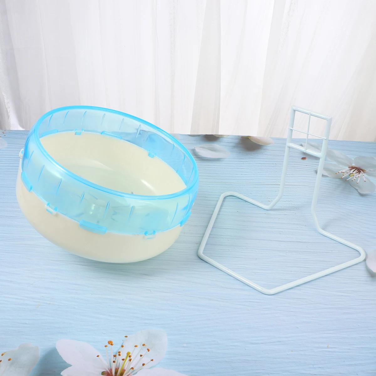 

22Cm Blue Pet Wheel Squirrel Running Wheel Funny Silent Roller Odor Resistant Durable Plastic For Hedgehog Small Animals Play