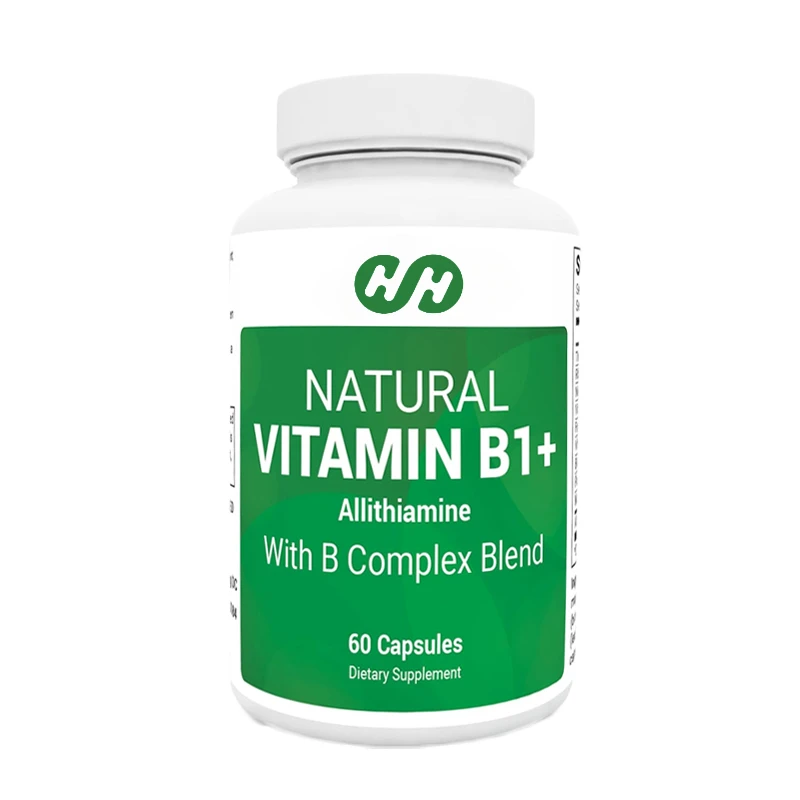 Eight Natural Vitamin B1, B6, B12 Complex Supplements, Including Thiamine, Niacin, Folic Acid, Magnesium, Etc. -60 Capsules