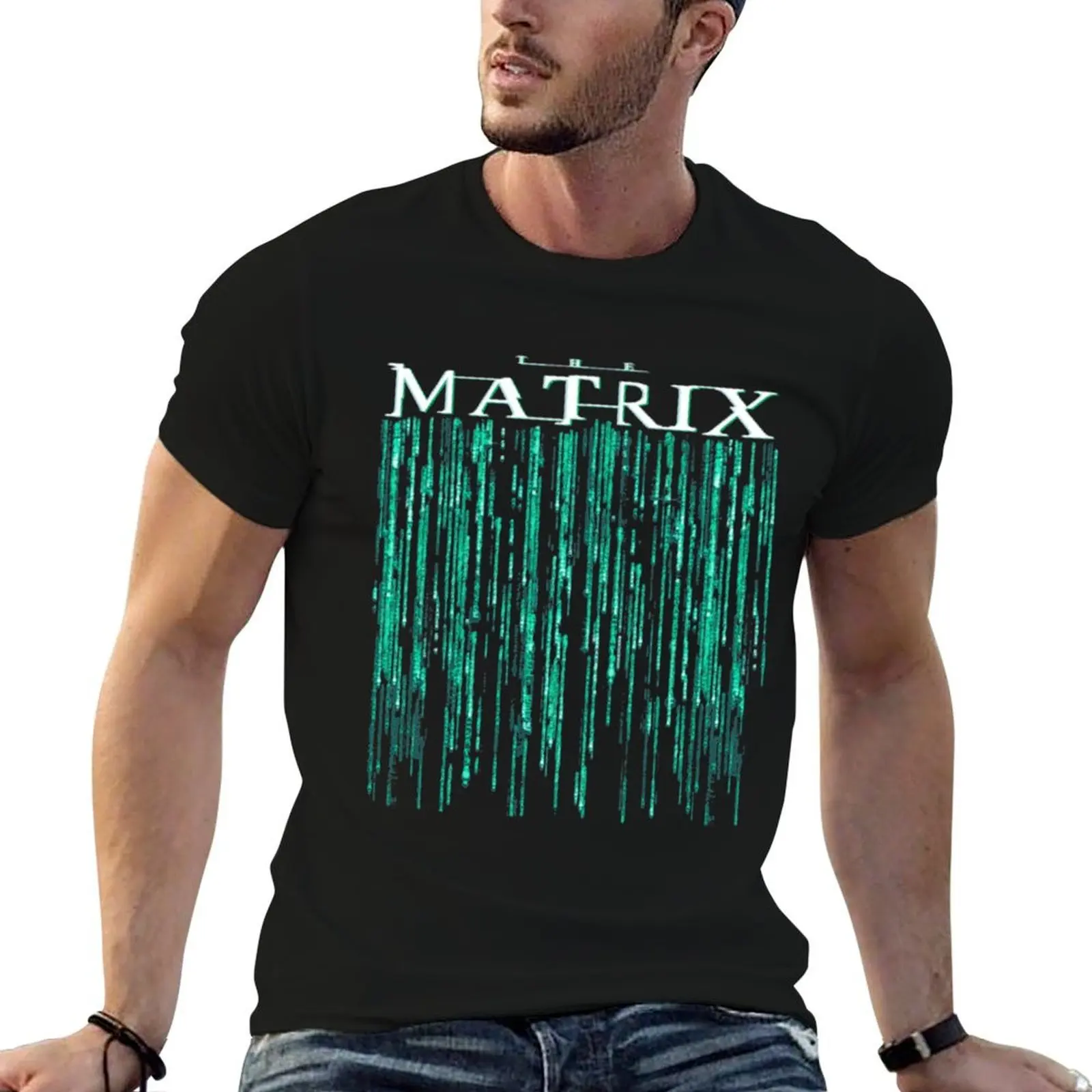 

The Matrix Movie Code Logo 4 | Resurrections | 2021 T-Shirt t shirt man plain man t shirt heavy cotton T-Shirt