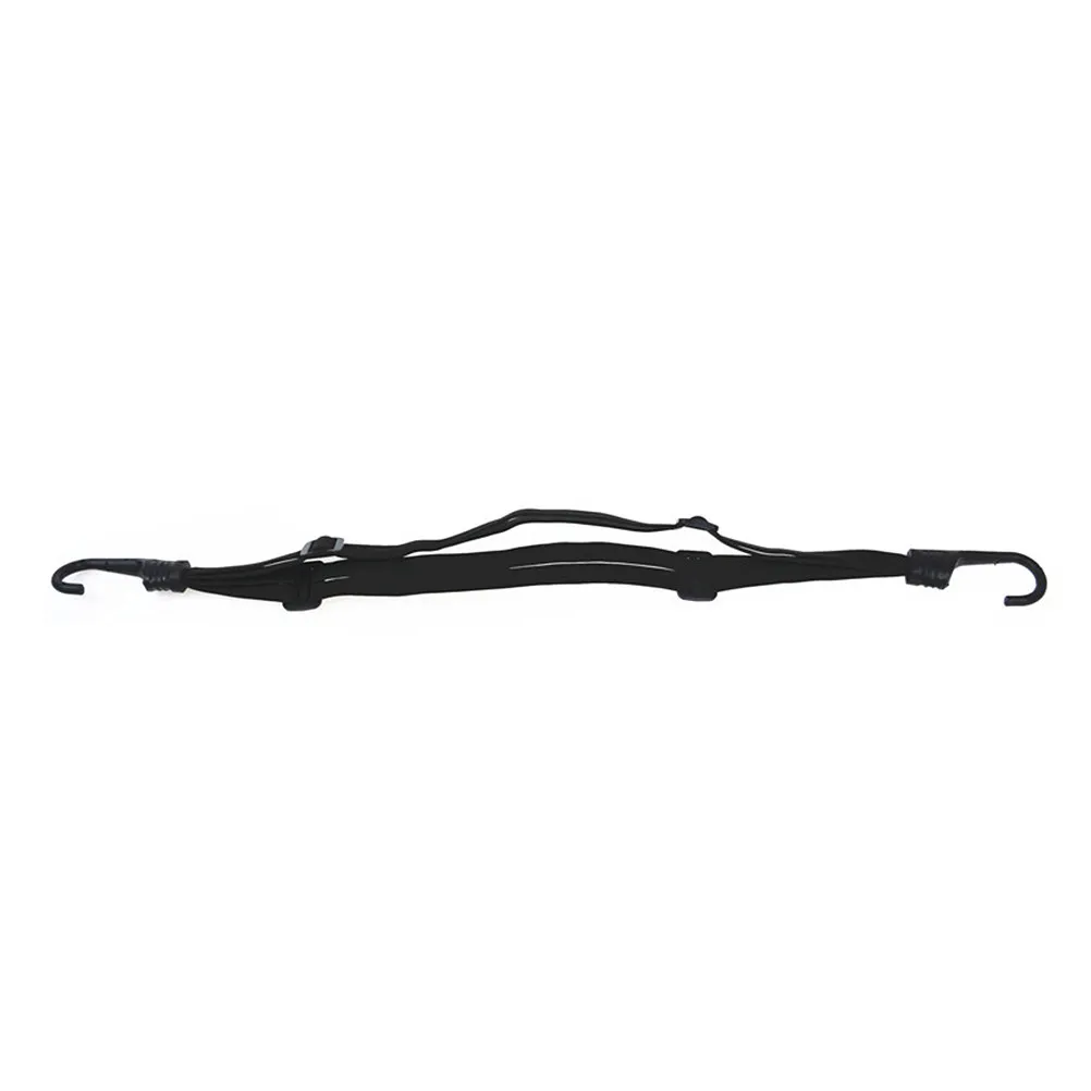 2 Hooks High Strength Elastic Luggage Strap for Motorcycles Bicycles Fuel Tank Suitcase Binding Net Belt Black