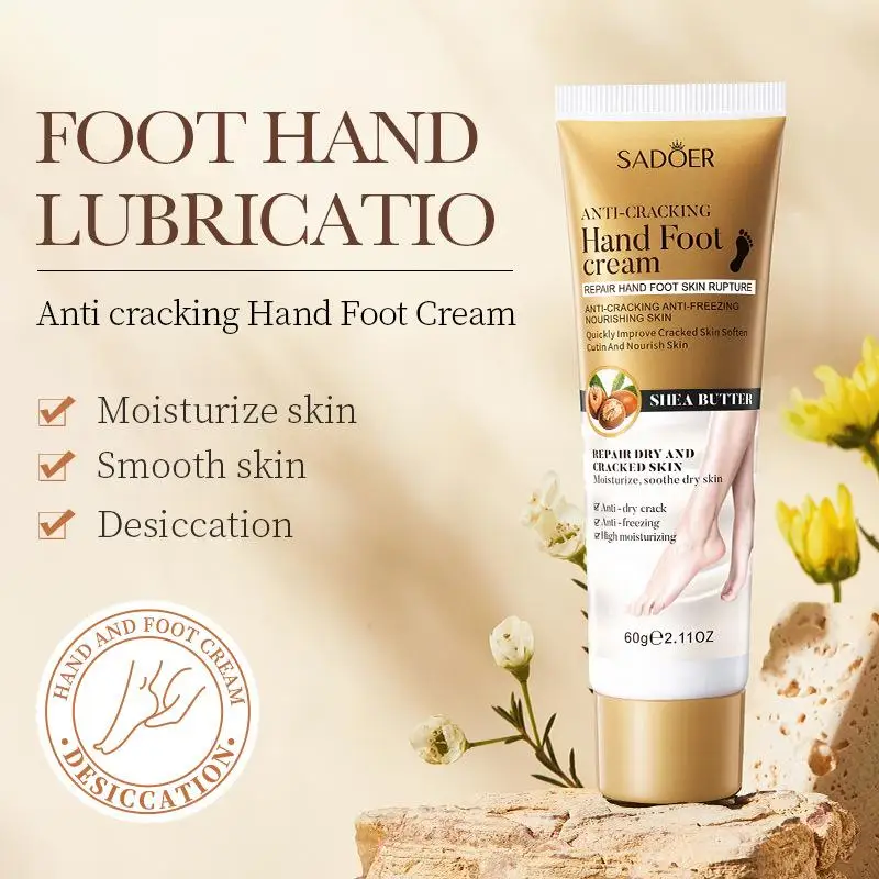 

1/2Pcs Moisturizing Repair Dry Cracked Skin Anti Freezing 60g Shea Butter Anti Cracking Hand Foot Cream