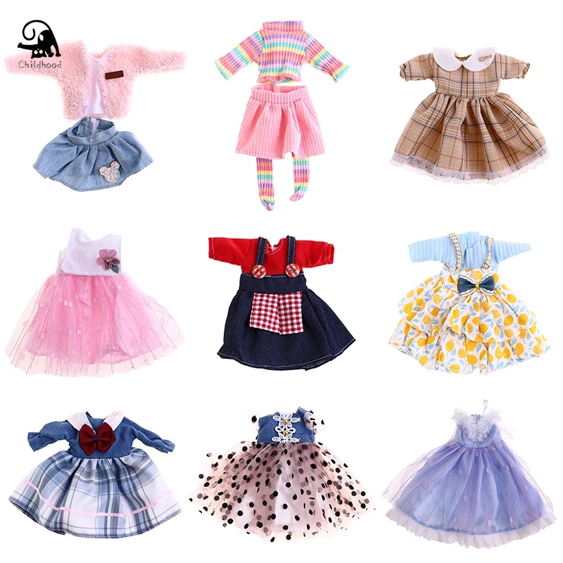 1/6 BJD Floral Dress Set For 30cm Dolls Clothes Sweet Summer Dress DIY Doll Accessories Girls Gift Doll Clothing Accessories