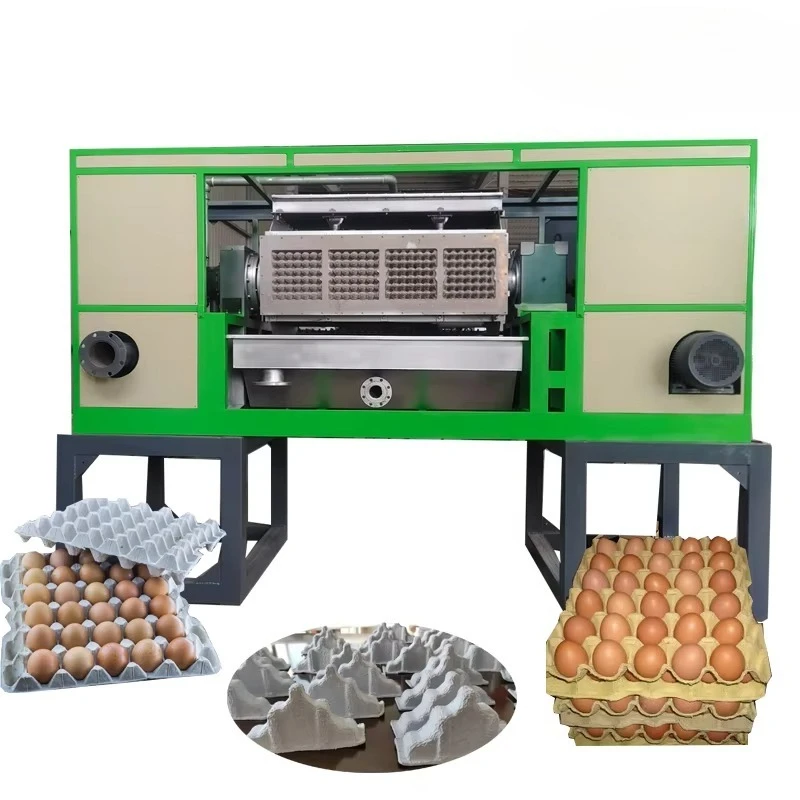High Capacity Making Egg Machine Economic Egg Tray Machine Low Investment High Return  Recycling Paper Waste Customized Sale