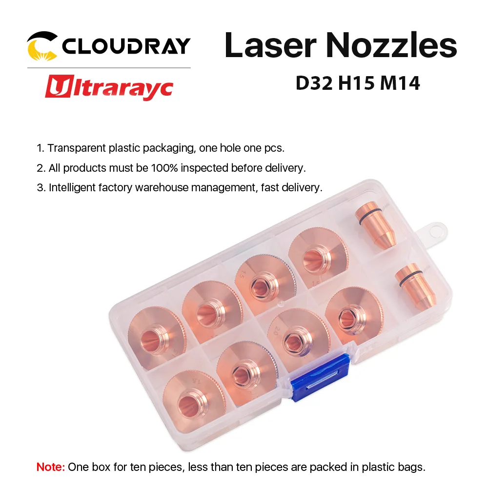 Ultrarayc Fiber kesme kafası lazer memesi tek çift krom kaplama katmanlar D32 kalibreli Raytools Empower kafa için 0.8-6.0mm