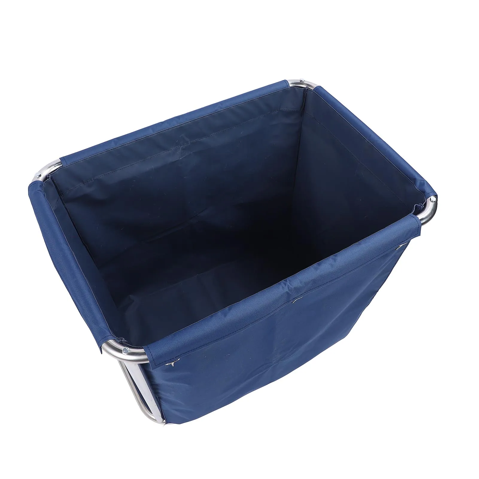 350L سيارة الغسيل التجارية الثقيلة سلة من الفولاذ المقاوم للصدأ أكسفورد حقيبة ملابس الصناعية المتداول يعوق 260Lbs الحمولة