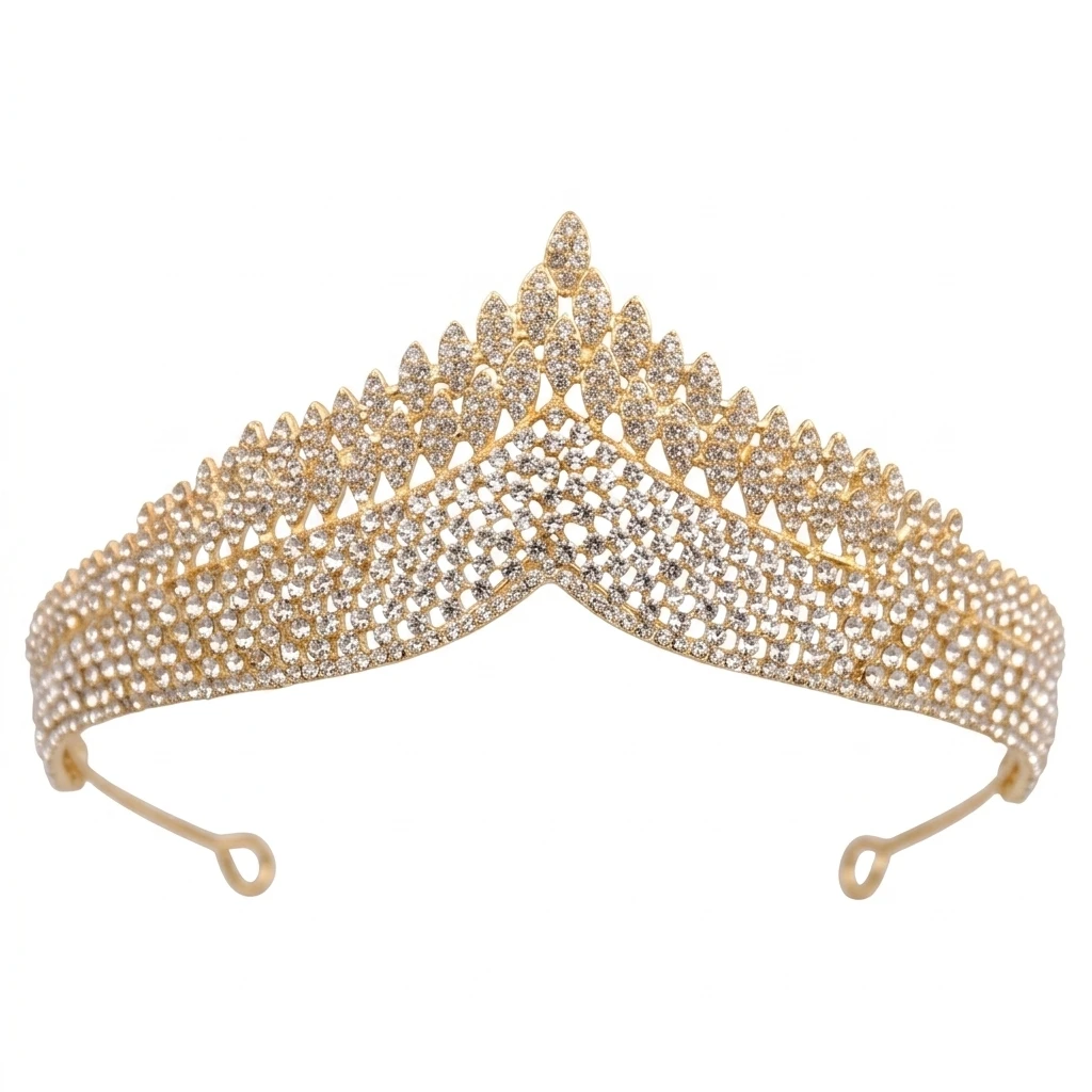 Picture 7: Crystal Tiara-Bridal Hairpiece For Wedding Party With Comfortable Lightweight Design