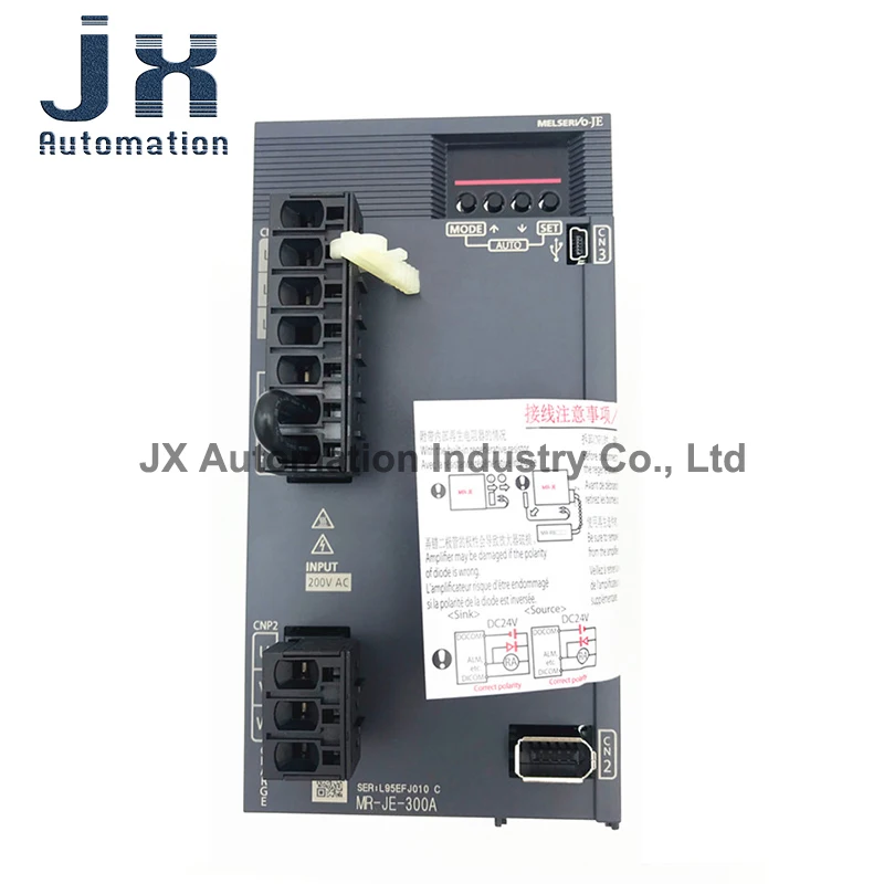 Original JE 3KW Three Phase 200V AC Servo Amplifier MR-JE-300A