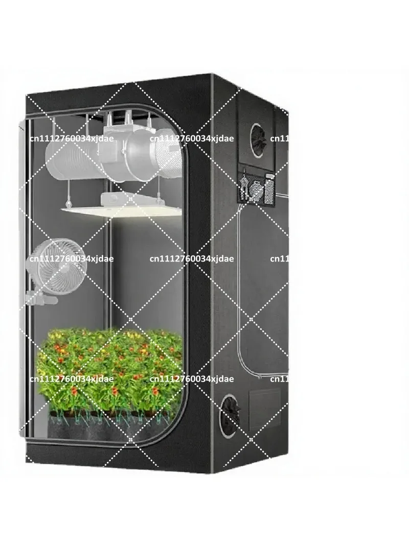 Oxford Cloth Grow Tent Indoor Plant Room Hydroponic Flower Cultivation with Reflective Mylar Lining and Ventilation
