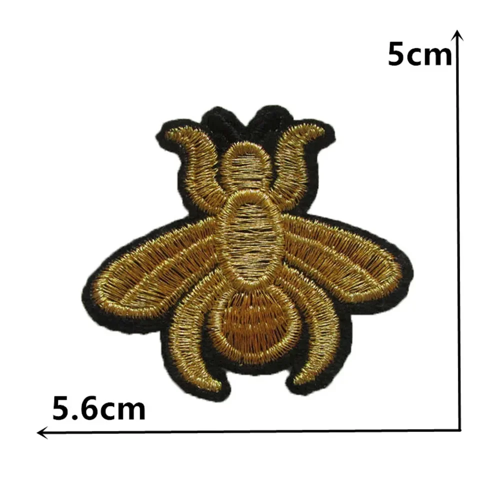 Wholesale sales of 1-10 pcs animal bee pattern embroidery Hot-melt adhesive ironing patch DIY sewing decorative clothing patch