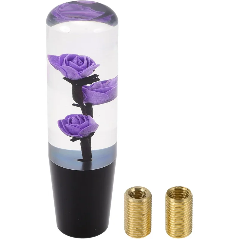 

Car Gear Shifter Knob 15cm| Front Shift Lever Knob Universal for Automatic and Manual Vehicle Acrylic Purple