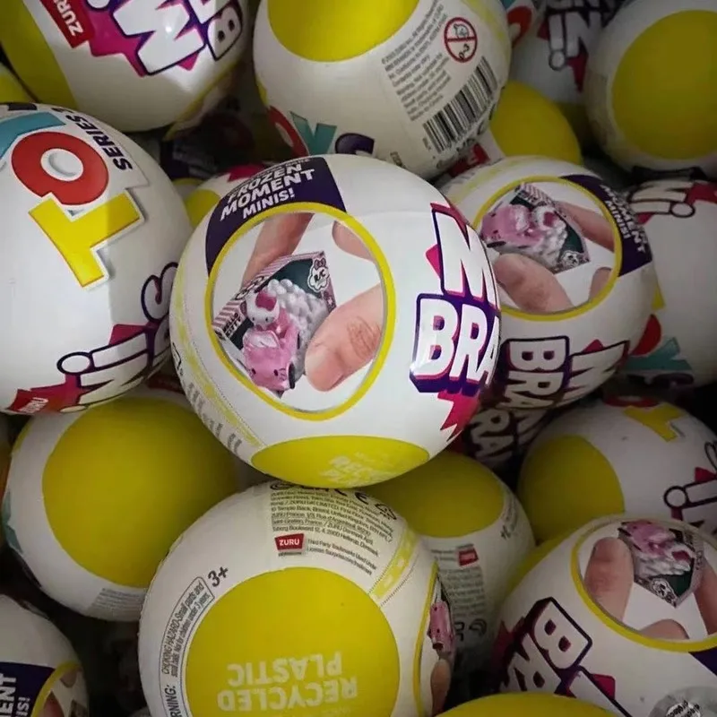 Nieuwe 5 Verrassing Mini Merken Zuru Mini Merken Speelgoed Speelgoed Miniatuur Speelgoed Mystery Blind Box Serie 3 Kittyball Origineel Miniatuur Speelgoed