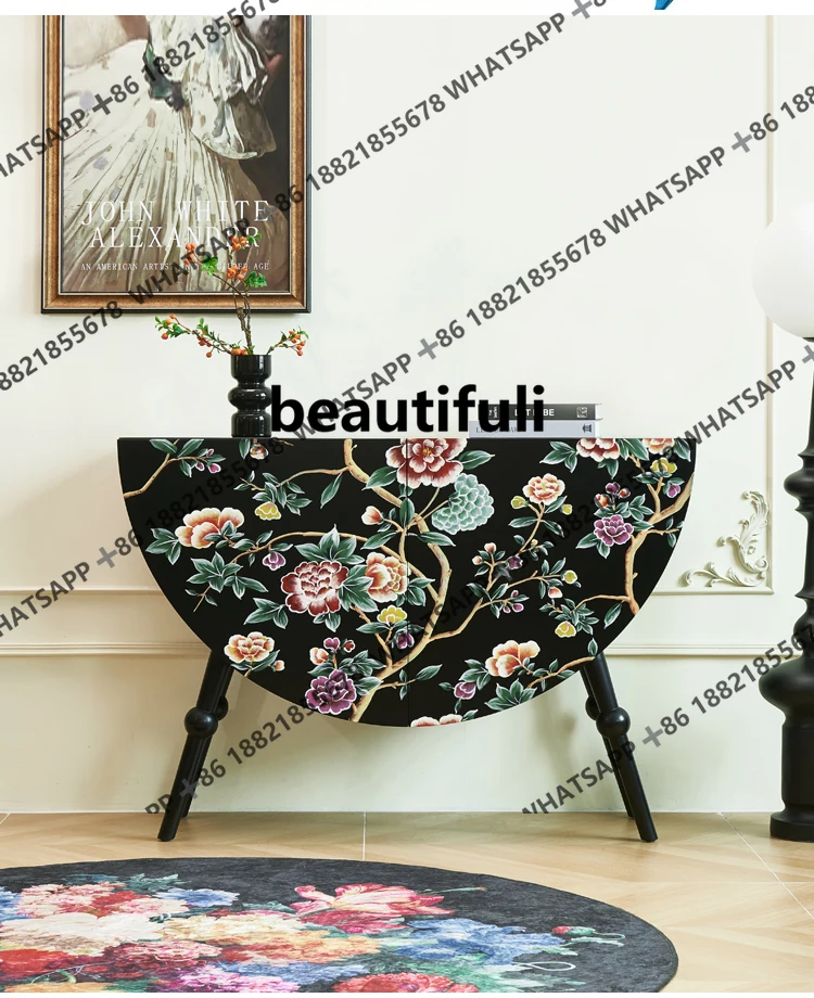 American painted decorative lockers enter the door and enter the entrance cabinet villa