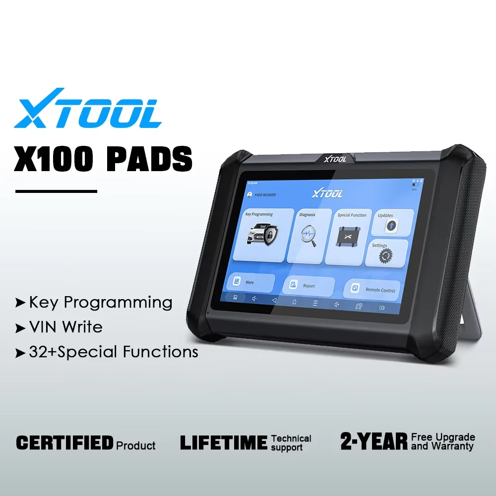 XTOOL X100PADS Key Programmer Automotive Scanner 32+Reset Function Auto VIN  Full System Compatible With  KC100/KC501 DOIP&CANFD