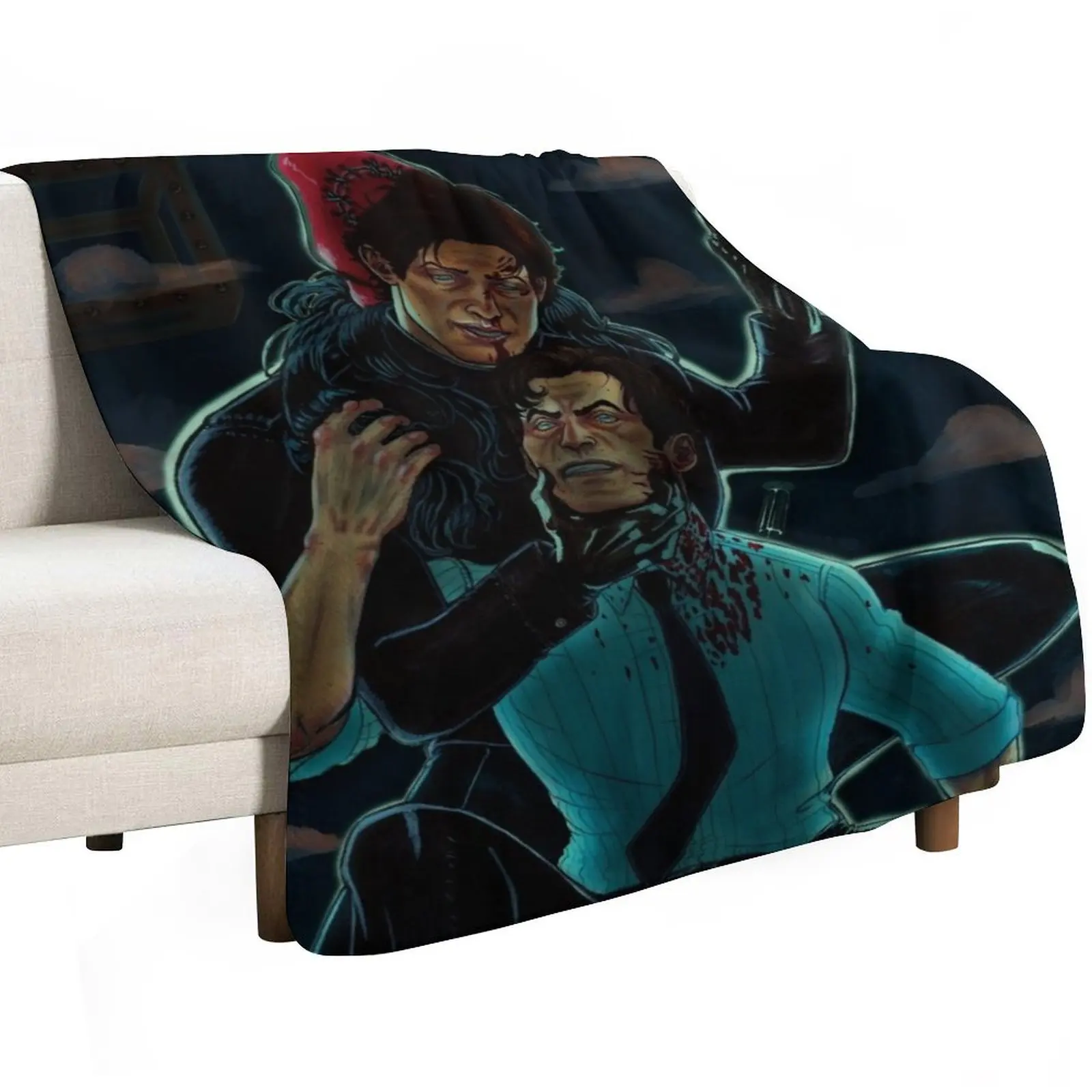 Saw V Mark Hoffman and Peter Strahm Throw Blanket Softest Designers decorative valentine gift ideas Baby Sofa Throw Blankets