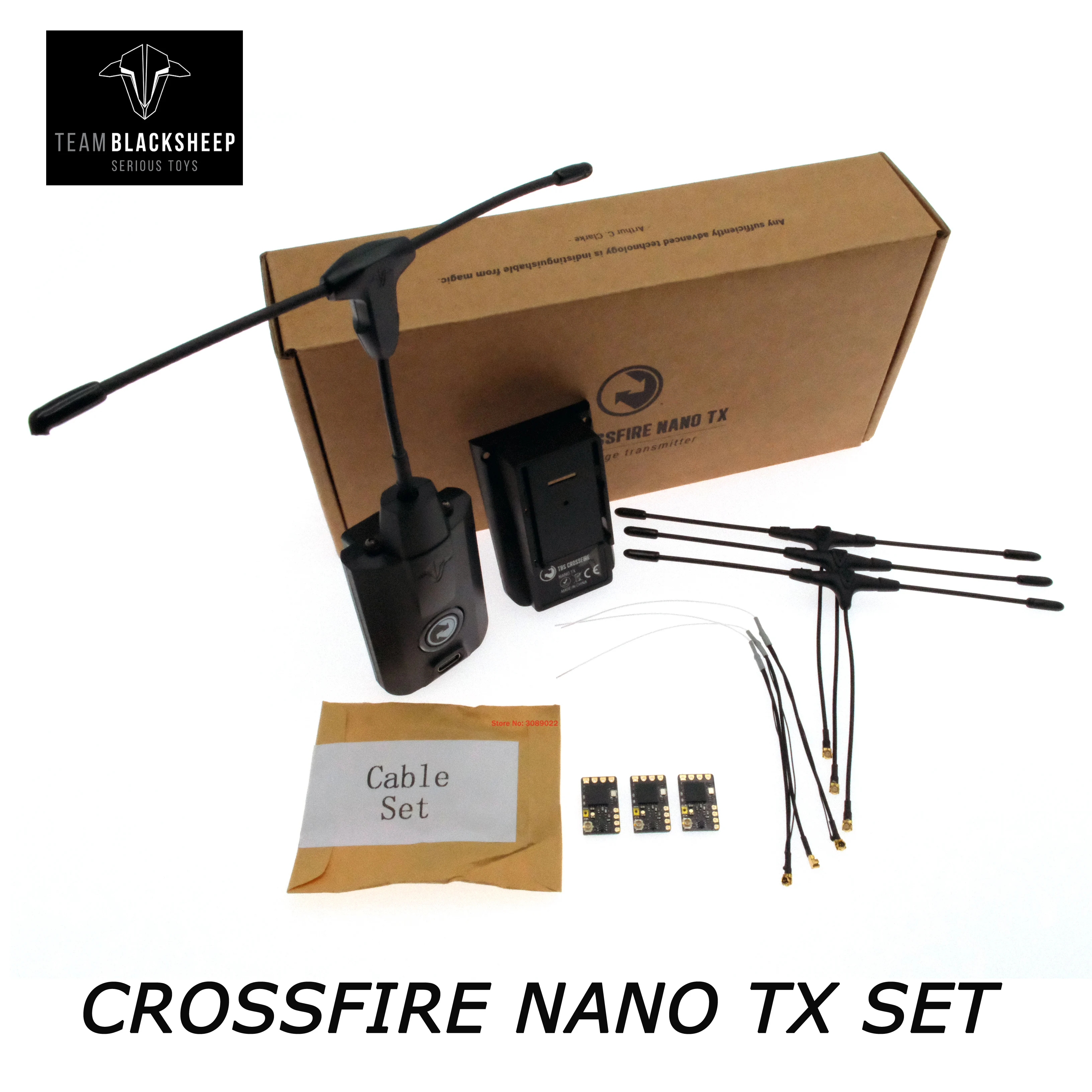 TEAM BLACKSHEEP TBS CROSSFIRE NANO TX V2 STARTER SET With 3PCS Nano RX Long Range Receiver system For RC FPV Racing Drone