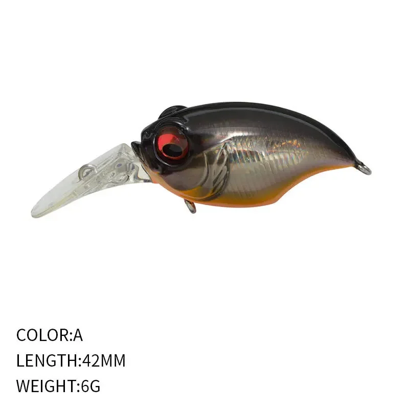 Kurbel Griffon Wobbler Angelköder Japanisches Design Noise Crankbait 6g 42mm Schwimmender Kurbelköder für Barsch Barsch Hecht Pesca