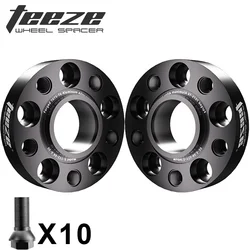 2PCS PCD 5x112 CB 66.6mm Wheel Spacer Adapter M14x1.5 For Mercedes Benz Audi BMW Forged Aluminum Alloy T6-7075