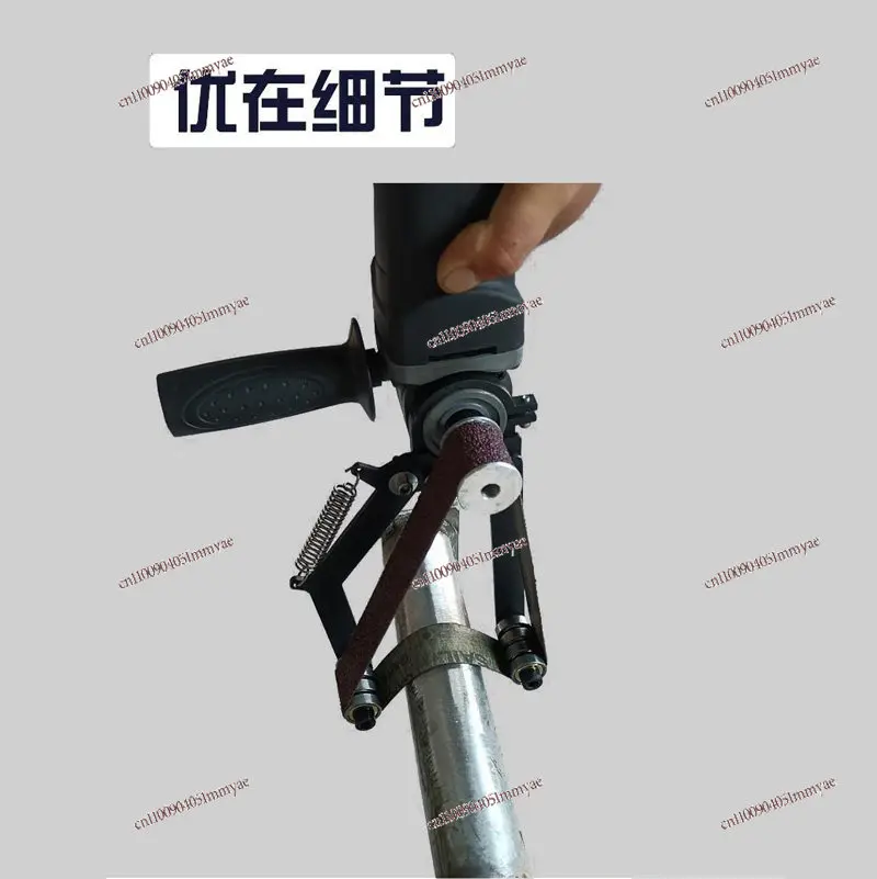 Round tube angle grinder modified stainless steel cylindrical tube throwing machine