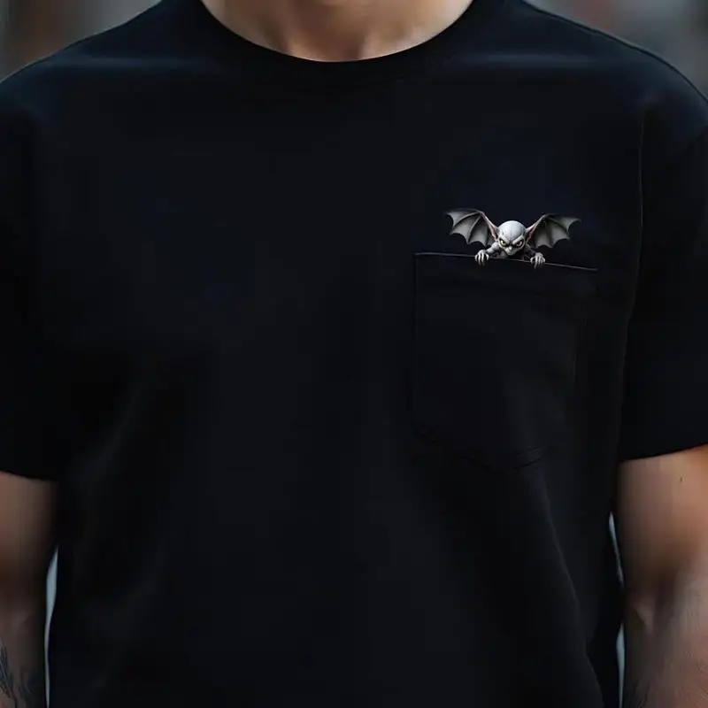 Creepy Pocket Pet Gargoyle Gothcore Dark Academia T-Shirt