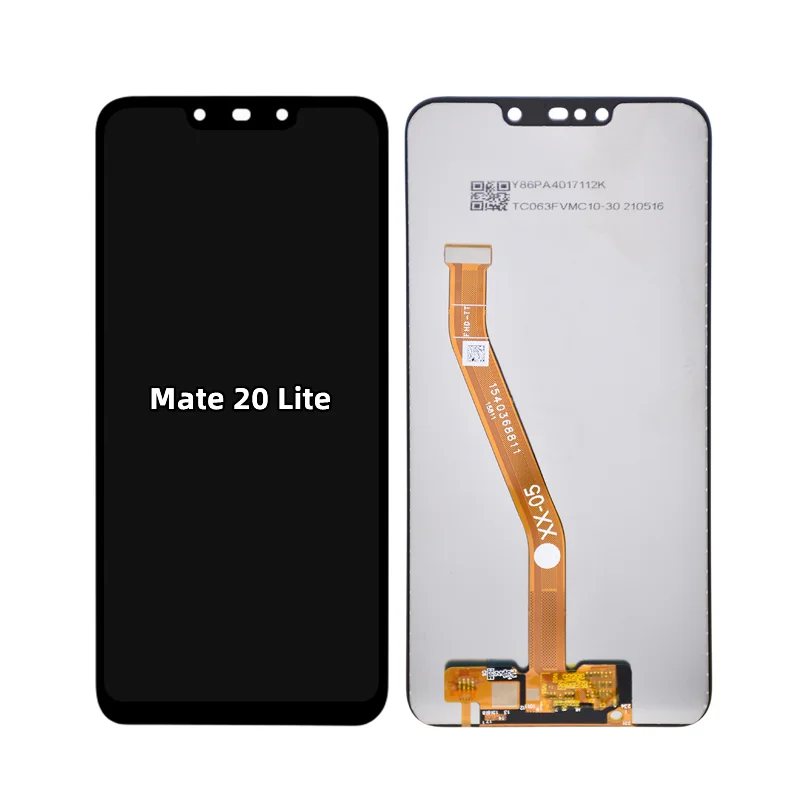 Mobile Phone Display Touch Screen Digitizer Assembly Replacement, Huawei Mate 20 Lite LCD, SNE LX1 L21 LX3, Original with Frame