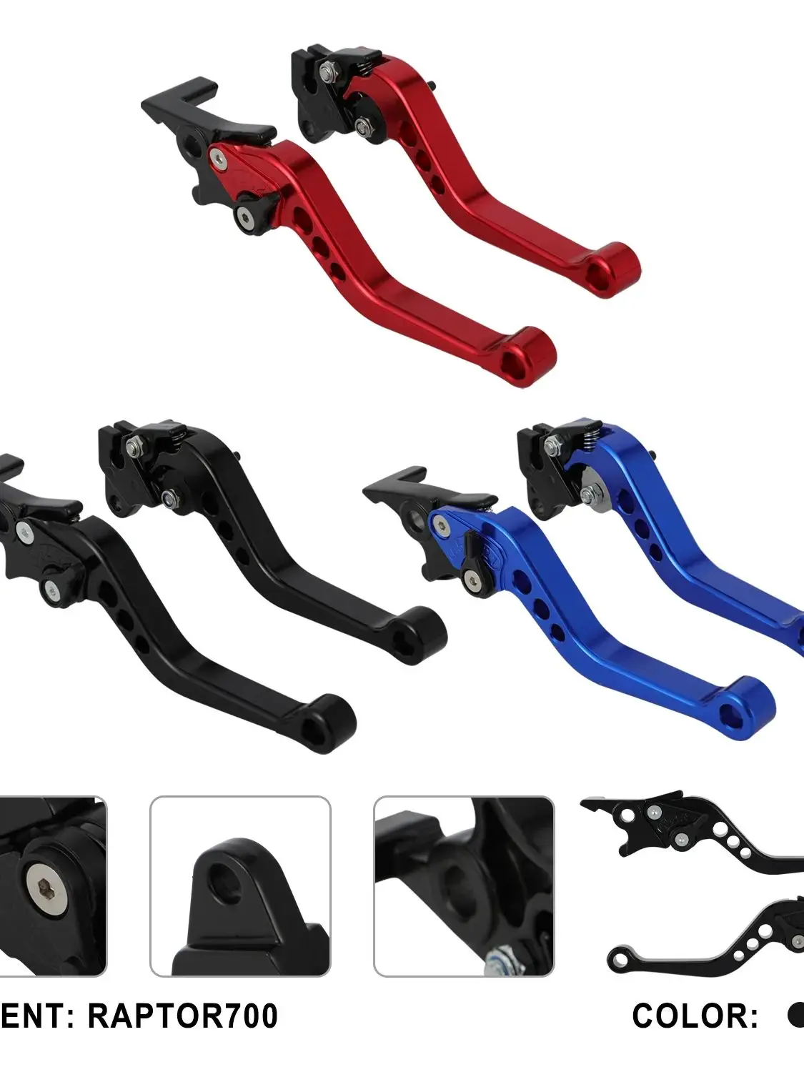 AliExpress JFGRACING Motorcycles Universal Clutch Brake Lever Handlebar Handle For KTM YAMAHA Raptor 700 Dirt Bike ATV UTV Ebike Parts Aluminum CNC