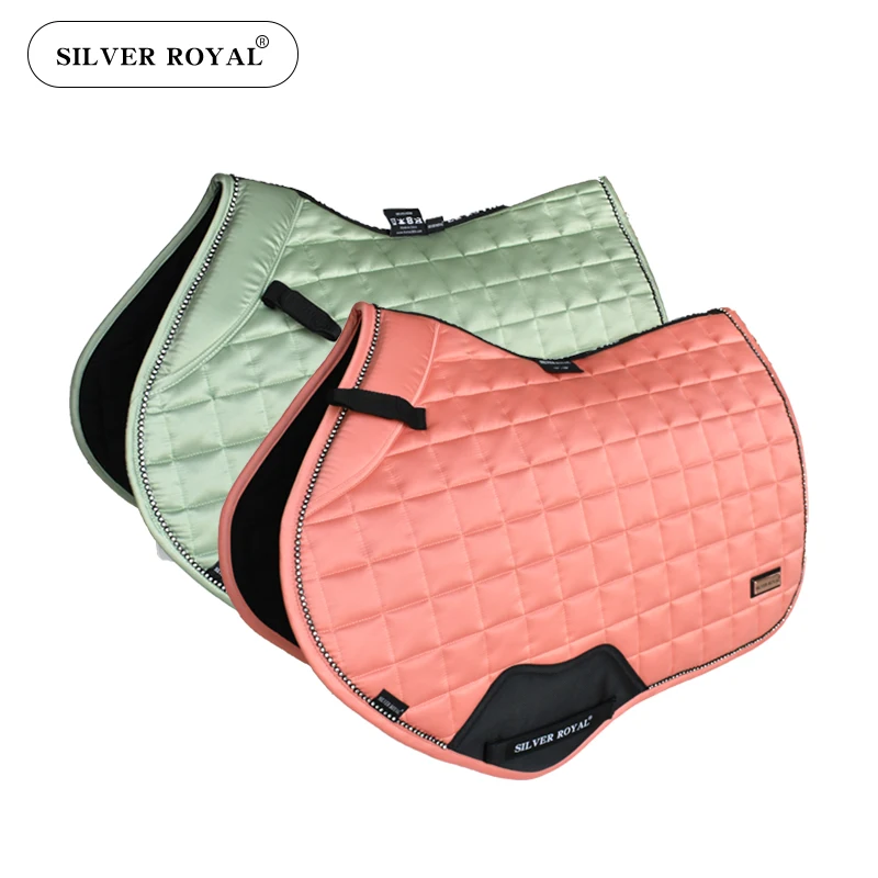 British sweat drawer saddle pad horse pad Sweater drawer integrated saddle pad satin pad square with drilling saddle pad equestr