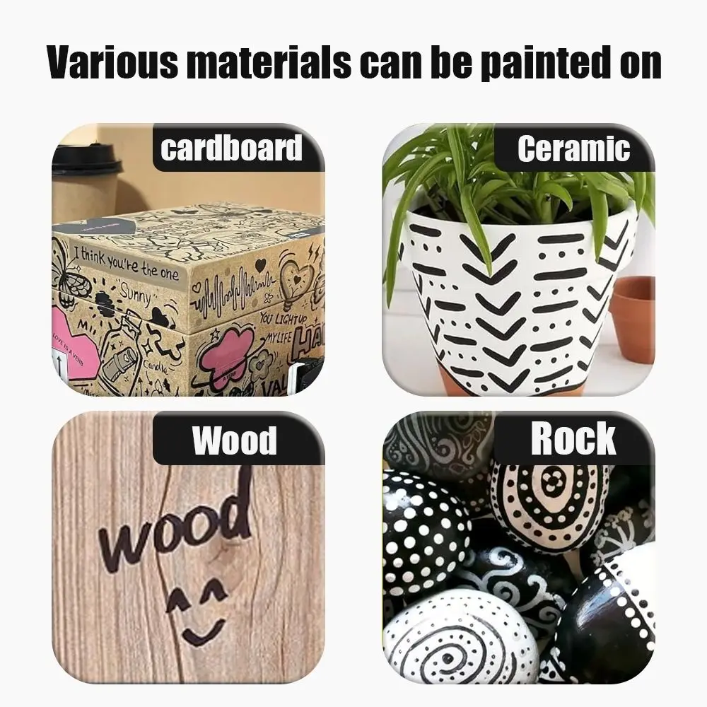 

Портативный маркер 2-10 мм, топор, двойной наконечник, перманентный маркер, водостойкие чернильные художественные маркеры