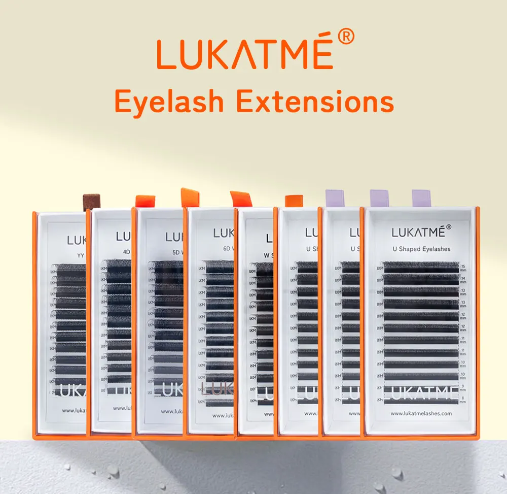 LUKATME YY 4D 5D 6D 7D Wimpernverlängerungen Automatische Krümmung C/D W-Form Blütenförmige Premium Faux Mink Wimpern Volumenfächer U-Wimpern – Detail 1