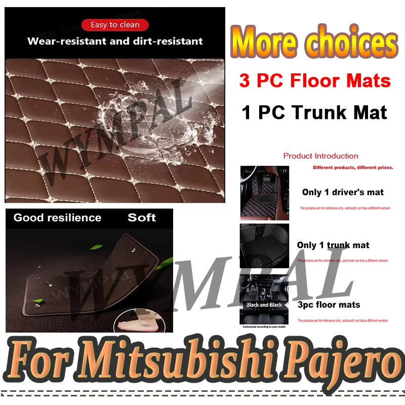 

Luxury Car Floor Mats For Mitsubishi Pajero Sport 2015 2014 2013 2012 2011 (5 seats) Styling Auto Carpets Waterproof Interior
