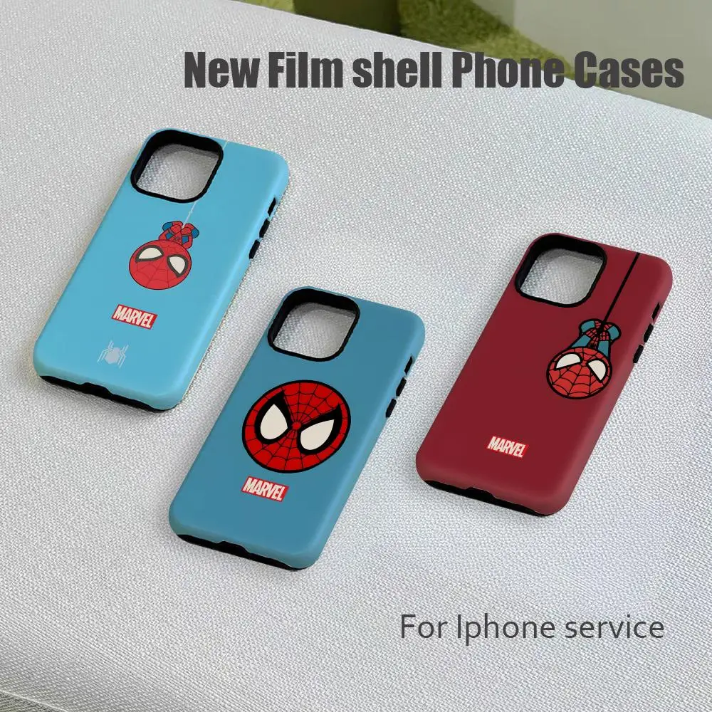Funda de Teléfono de Spider-Man, Nueva y Popular de MARVEL, Carcasa de Lujo con Diseño de Película para iPhone 17, 16e, 16, 15, 14, 13, 12 Pro Max Plus XS
