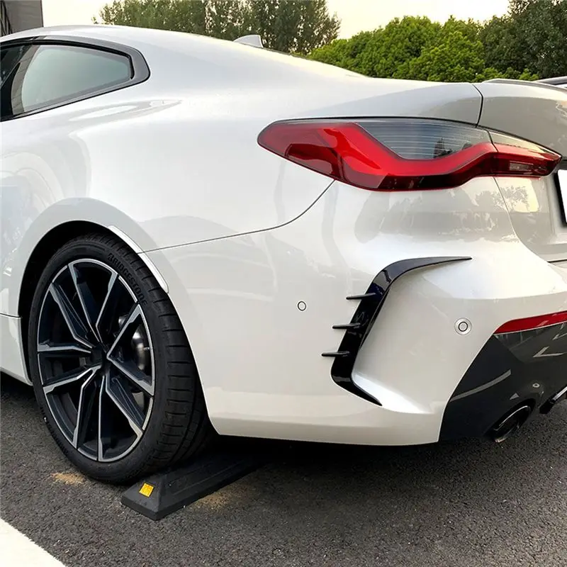 Excellent-1 Pair Rear Bumper Spoiler Air Vent Cover Side Canard For -BMW 4 Series G22 G23 425I 430I M440I M Sport