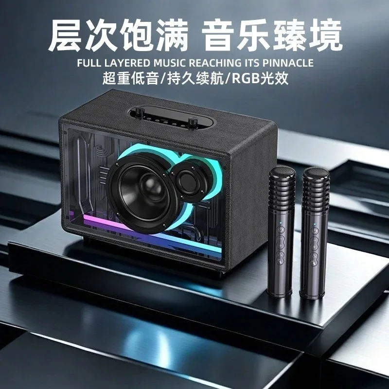 JY-87 Bluetooth Audio Subwoofer Desktop-Lautsprecher transparent