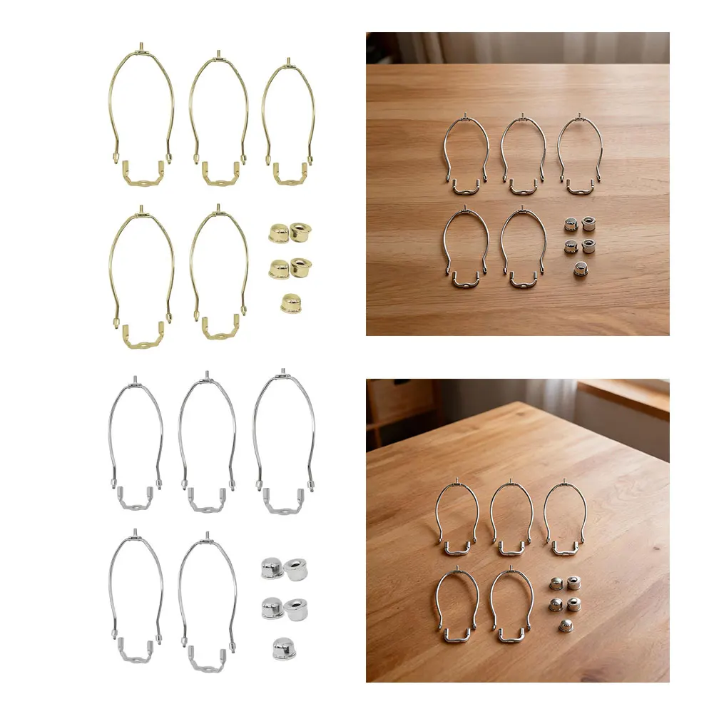 5pcs Lamp Parts For Lighting Fixtures, Electroplated Stands Compatible With Table And Floor Lamps, For DIY Furniture Decor view 3