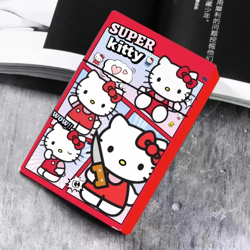 

Sanrio Hello Kitty PVC Cigarette Case Kuromi My Melody Pom pom Purin Anime Action Figure Cartoon Storage Box Girl Birthday Gifts