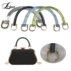 C Shape Acrylic Resin Bag Handle For Handbag Belts Short Shoulder Bag Strap DIY Replacement Handle For Bag Accessories