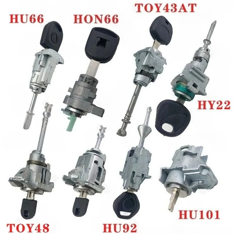 Car key door lock Left Right Door Lock Cylinder Key For hu66 hu101hu100r hu100 hy22 hon66 nsn14 fo21 toy43 hu83 va2t toy48 sip22