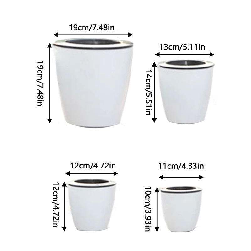Multi-size Flowerpot Indoor Automatic Suction Flowerpot Windowsill Pot Pot