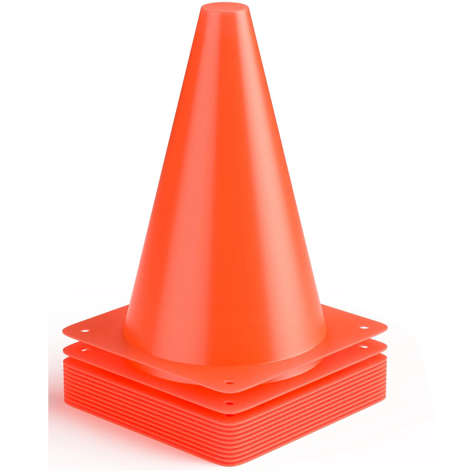 

Soccer Cones 7" 9" of 12 24 Pack Disc Soccer Sport Cones Training Field Marker Agility Cones for Basketball, Coaching