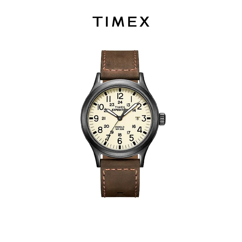 TIMEX Męskie zegarki Bestsellery Starszy trend Kalendarz kwarcowy Wodoodporny wielofunkcyjny fantazyjny okrągły zegarek Zegarek ze stali nierdzewnej