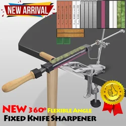 2023 XT Fixed Angle Knife Sharpener System Professional Sharpening Machine Flexible Whetstone Diamond Full Size Kit Kitchen Tool