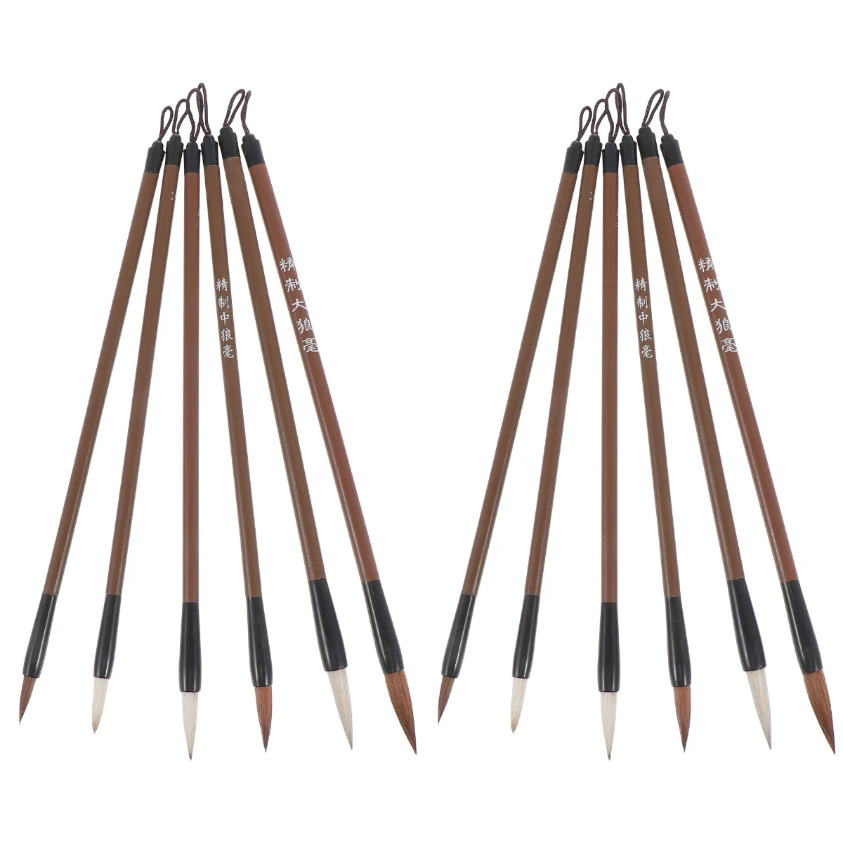 2 PCS Calligraphy Learning Supplies Writing Brush Paint Fountain Pen Ink Chinese Nail Student Stationery